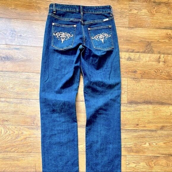 LAWMAN DENIM STRETCH 5 POCKET JEANS W/EMBELLISHED BACK POCKETS 5/6 NEW - Picture 7 of 16